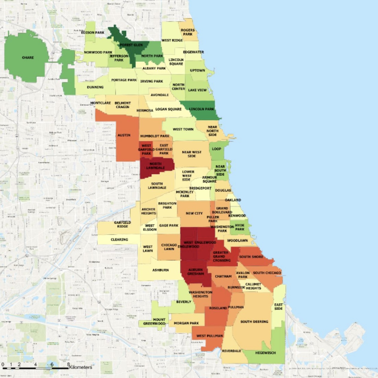 Chicago 77 Neighbourhoods Livability